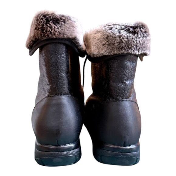 Winter faux fur The Toe Warmer Boots. Waterproof leather 5⭐️reviews size 7 W - Picture 4 of 7